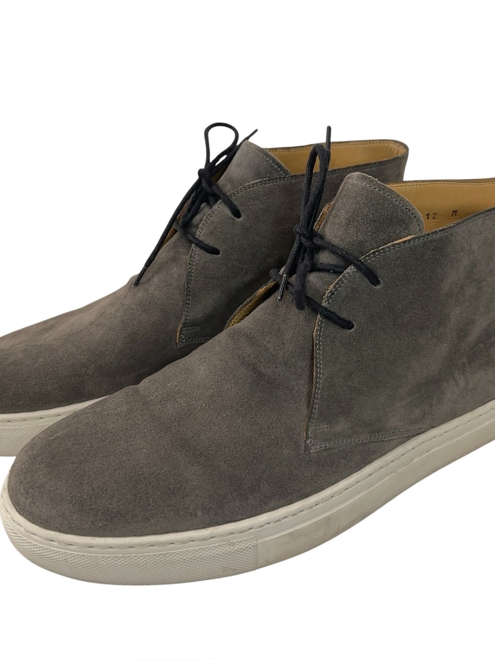 Magnanni Ceritos Chukka Boots Mid Mens 12 Suede Leather Gray Made in Portugal